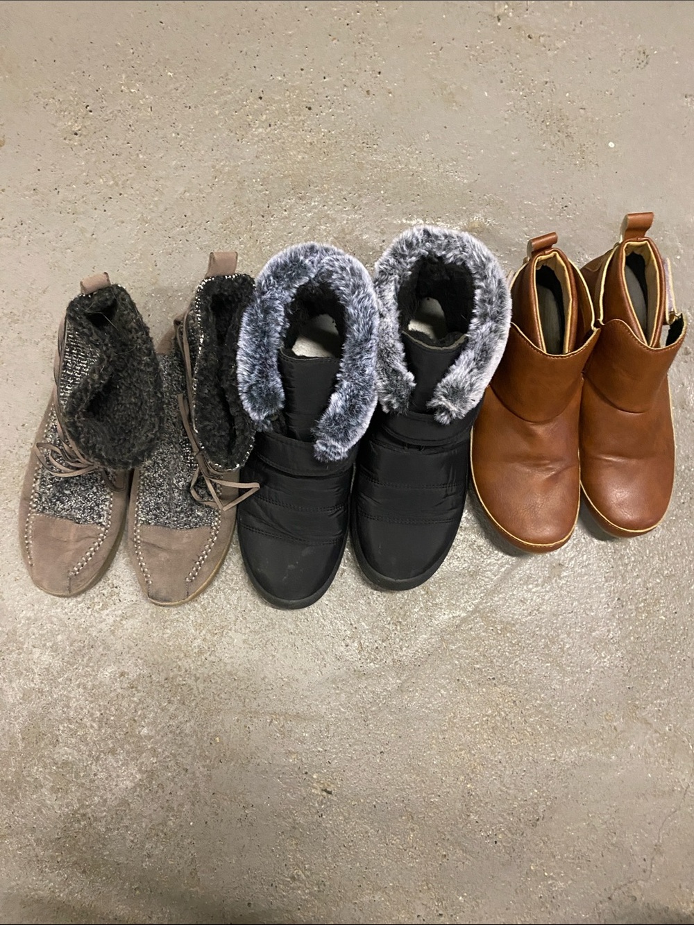 Cozy Boot Trio - Taupe, Black, Chestnut
3 for $50